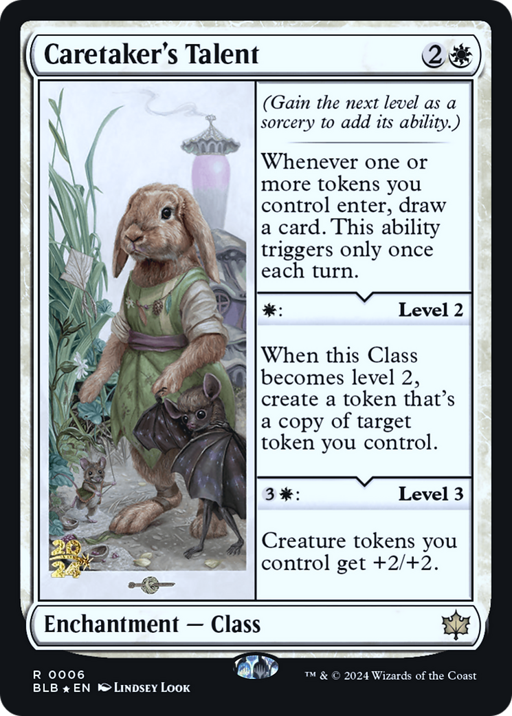 Caretaker's Talent (PBLB-06S) - Bloomburrow Promos Foil - Premium MTG Single from Wizards of the Coast - Just $13.62! Shop now at Game Crave Tournament Store