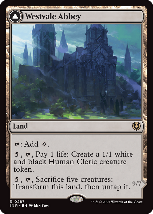 Westvale Abbey (-287) - Innistrad Remastered - Premium MTG Single from Wizards of the Coast - Just $0.68! Shop now at Game Crave Tournament Store