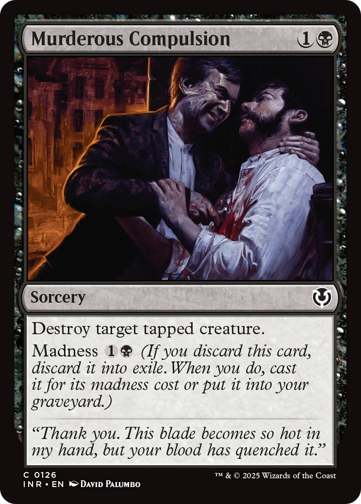 Murderous Compulsion (-126) - Innistrad Remastered - Premium MTG Single from Wizards of the Coast - Just $0.25! Shop now at Game Crave Tournament Store