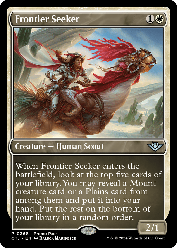 Frontier Seeker (PPOTJ-368) - Outlaws of Thunder Junction Foil - Premium MTG Single from Wizards of the Coast - Just $0.08! Shop now at Game Crave Tournament Store