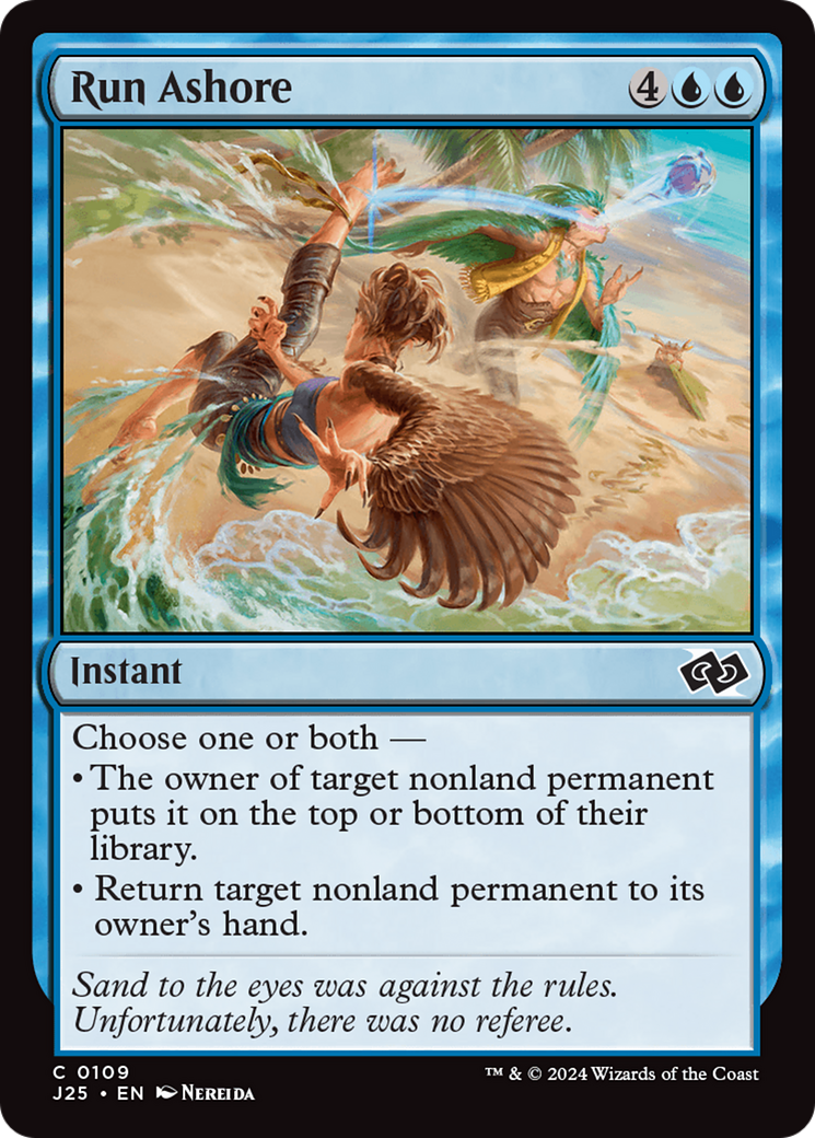Run Ashore (J25-109) - Foundations Jumpstart - Premium MTG Single from Wizards of the Coast - Just $0.25! Shop now at Game Crave Tournament Store