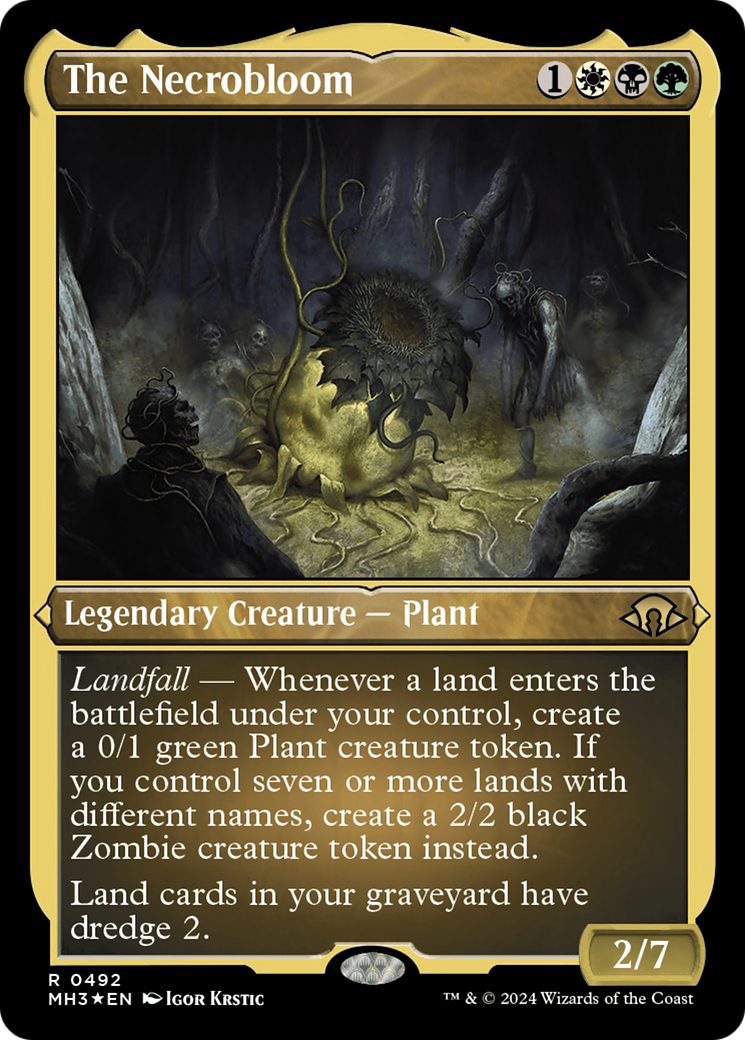 The Necrobloom (MH3-492) - Modern Horizons 3 Etched Foil - Premium MTG Single from Wizards of the Coast - Just $1.52! Shop now at Game Crave Tournament Store