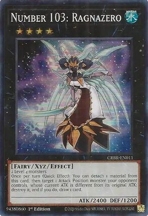 Number 103: Ragnazero (SR) (CRBR-EN011) - Crossover Breakers 1st Edition - Premium Yugioh Single from Konami - Just $0.61! Shop now at Game Crave Tournament Store