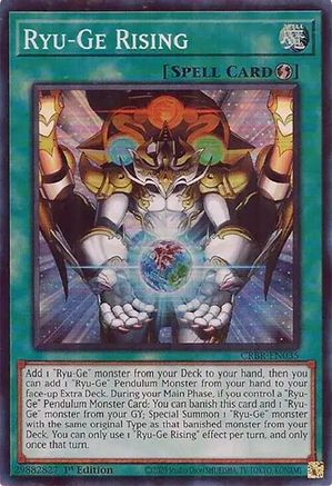 Ryu-Ge Rising (SR) (CRBR-EN035) - Crossover Breakers 1st Edition - Premium Yugioh Single from Konami - Just $1.30! Shop now at Game Crave Tournament Store
