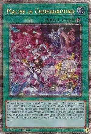 Maliss in Underground (Quarter Century Secret Rare) (CRBR-EN021) - Crossover Breakers 1st Edition - Premium Yugioh Single from Konami - Just $93.53! Shop now at Game Crave Tournament Store