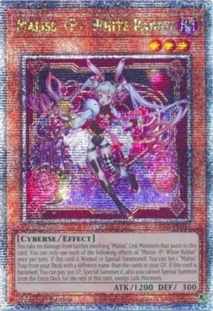 Maliss P White Rabbit (Quarter Century Secret Rare) (CRBR-EN015) - Crossover Breakers 1st Edition - Premium Yugioh Single from Konami - Just $170.68! Shop now at Game Crave Tournament Store