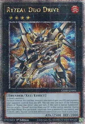 Ryzeal Duo Drive (Quarter Century Secret Rare) (CRBR-EN006) - Crossover Breakers 1st Edition - Premium Yugioh Single from Konami - Just $38.29! Shop now at Game Crave Tournament Store