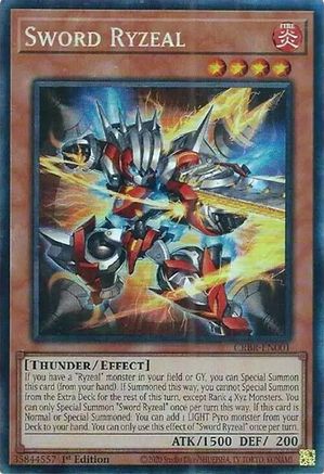 Sword Ryzeal (CR) (CRBR-EN001) - Crossover Breakers 1st Edition - Premium Yugioh Single from Konami - Just $12.16! Shop now at Game Crave Tournament Store