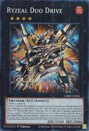 Ryzeal Duo Drive (CR) (CRBR-EN006) - Crossover Breakers 1st Edition - Premium Yugioh Single from Konami - Just $11.06! Shop now at Game Crave Tournament Store