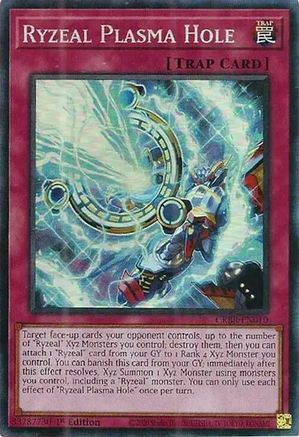 Ryzeal Plasma Hole (CR) (CRBR-EN010) - Crossover Breakers 1st Edition - Premium Yugioh Single from Konami - Just $5.98! Shop now at Game Crave Tournament Store