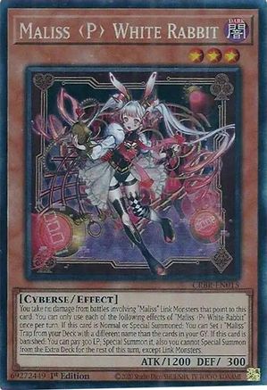 Maliss P White Rabbit (CR) (CRBR-EN015) - Crossover Breakers 1st Edition - Premium Yugioh Single from Konami - Just $39.96! Shop now at Game Crave Tournament Store