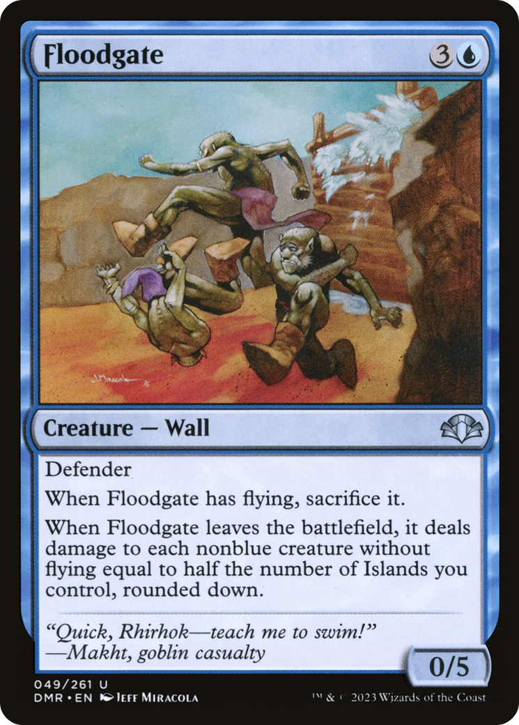 Floodgate (DMR-049) - Dominaria Remastered Foil - Premium MTG Single from Wizards of the Coast - Just $0.25! Shop now at Game Crave Tournament Store