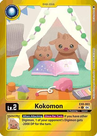 Kokomon (Limited Foil) (EX8-003) - Chain of Liberation Foil - Premium Digimon Single from Bandai - Just $0.66! Shop now at Game Crave Tournament Store