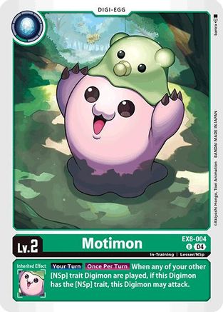 Motimon (EX8-004) - Chain of Liberation - Premium Digimon Single from Bandai - Just $0.25! Shop now at Game Crave Tournament Store