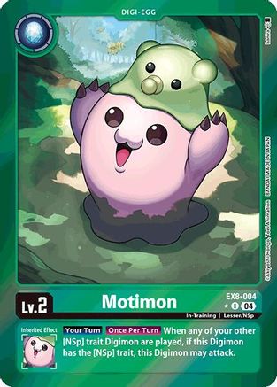 Motimon (Limited Foil) (EX8-004) - Chain of Liberation Foil - Premium Digimon Single from Bandai - Just $1.27! Shop now at Game Crave Tournament Store