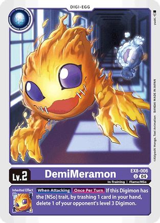 DemiMeramon (EX8-006) - Chain of Liberation - Premium Digimon Single from Bandai - Just $0.25! Shop now at Game Crave Tournament Store