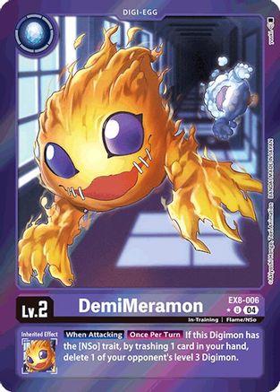 DemiMeramon (Limited Foil) (EX8-006) - Chain of Liberation Foil - Premium Digimon Single from Bandai - Just $1.67! Shop now at Game Crave Tournament Store