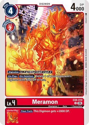 Meramon (EX8-010) - Chain of Liberation - Premium Digimon Single from Bandai - Just $0.25! Shop now at Game Crave Tournament Store