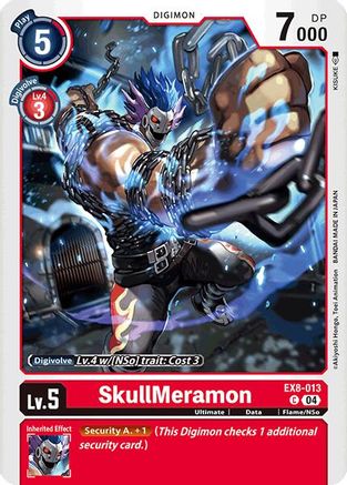 SkullMeramon (EX8-013) - Chain of Liberation - Premium Digimon Single from Bandai - Just $0.25! Shop now at Game Crave Tournament Store