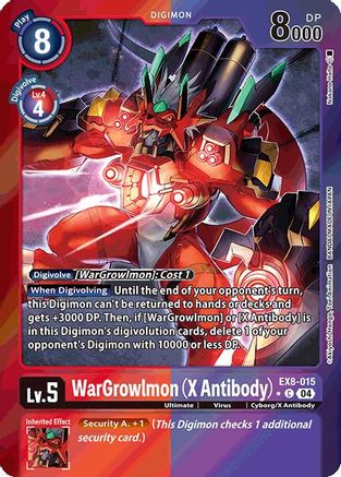 WarGrowlmon (X Antibody) (Limited Foil) (EX8-015) - Chain of Liberation Foil - Premium Digimon Single from Bandai - Just $22.53! Shop now at Game Crave Tournament Store
