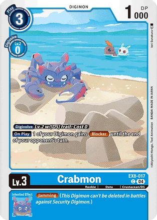 Crabmon (EX8-017) - Chain of Liberation - Premium Digimon Single from Bandai - Just $0.25! Shop now at Game Crave Tournament Store