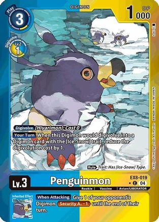 Penguinmon (Limited Foil) (EX8-019) - Chain of Liberation Foil - Premium Digimon Single from Bandai - Just $4.05! Shop now at Game Crave Tournament Store