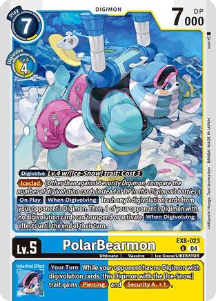 PolarBearmon (EX8-023) - Chain of Liberation - Premium Digimon Single from Bandai - Just $0.25! Shop now at Game Crave Tournament Store