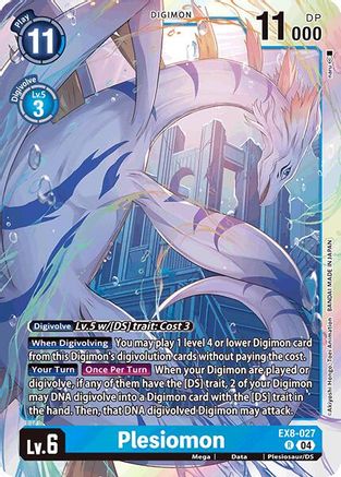 Plesiomon (EX8-027) - Chain of Liberation Foil - Premium Digimon Single from Bandai - Just $0.25! Shop now at Game Crave Tournament Store