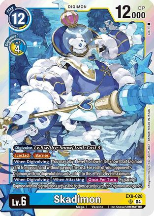 Skadimon (EX8-028) - Chain of Liberation Foil - Premium Digimon Single from Bandai - Just $1.28! Shop now at Game Crave Tournament Store