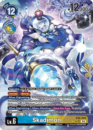 Skadimon (Alternate Art) (EX8-028) - Chain of Liberation Foil - Premium Digimon Single from Bandai - Just $4.90! Shop now at Game Crave Tournament Store