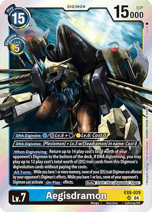 Aegisdramon (EX8-029) - Chain of Liberation Foil - Premium Digimon Single from Bandai - Just $1.41! Shop now at Game Crave Tournament Store