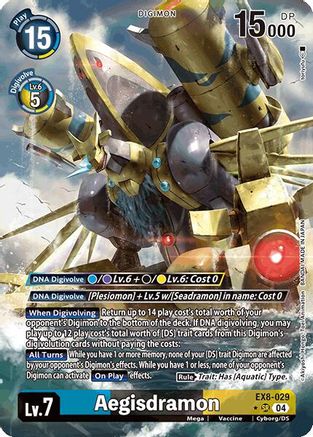 Aegisdramon (Alternate Art) (EX8-029) - Chain of Liberation Foil - Premium Digimon Single from Bandai - Just $4.22! Shop now at Game Crave Tournament Store