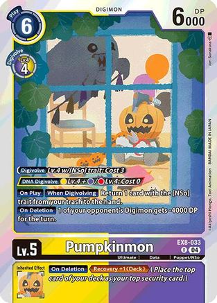 Pumpkinmon (EX8-033) - Chain of Liberation Foil - Premium Digimon Single from Bandai - Just $0.25! Shop now at Game Crave Tournament Store