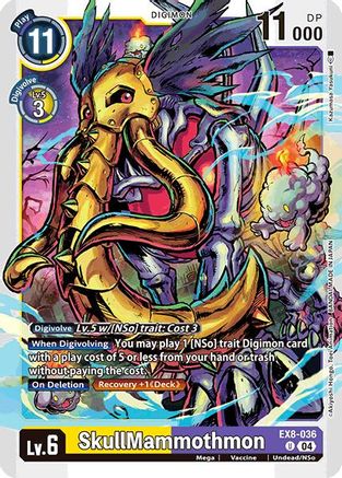 SkullMammothmon (EX8-036) - Chain of Liberation - Premium Digimon Single from Bandai - Just $0.25! Shop now at Game Crave Tournament Store