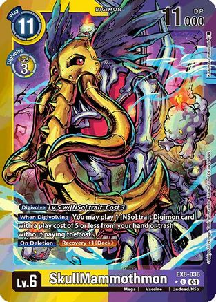 SkullMammothmon (Limited Foil) (EX8-036) - Chain of Liberation Foil - Premium Digimon Single from Bandai - Just $0.64! Shop now at Game Crave Tournament Store