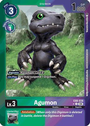 Agumon - EX8-038 (Limited Foil) (EX8-038) - Chain of Liberation Foil - Premium Digimon Single from Bandai - Just $2.25! Shop now at Game Crave Tournament Store