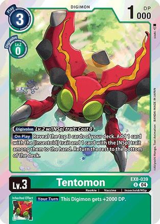 Tentomon (EX8-039) - Chain of Liberation Foil - Premium Digimon Single from Bandai - Just $0.25! Shop now at Game Crave Tournament Store