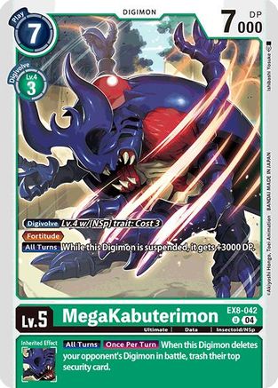 MegaKabuterimon (EX8-042) - Chain of Liberation - Premium Digimon Single from Bandai - Just $0.25! Shop now at Game Crave Tournament Store