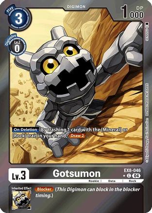 Gotsumon (Limited Foil) (EX8-046) - Chain of Liberation Foil - Premium Digimon Single from Bandai - Just $5.57! Shop now at Game Crave Tournament Store