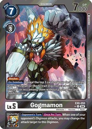 Gogmamon (Limited Foil) (EX8-050) - Chain of Liberation Foil - Premium Digimon Single from Bandai - Just $2.88! Shop now at Game Crave Tournament Store