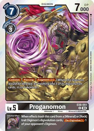Proganomon (EX8-051) - Chain of Liberation Foil - Premium Digimon Single from Bandai - Just $0.25! Shop now at Game Crave Tournament Store