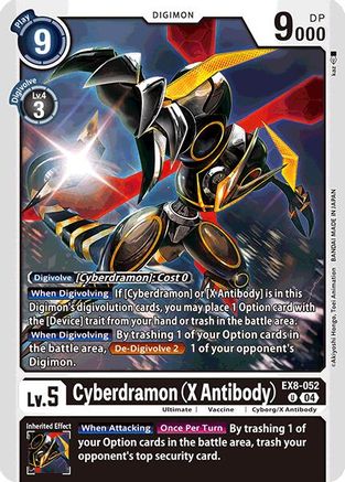 Cyberdramon (X Antibody) (EX8-052) - Chain of Liberation - Premium Digimon Single from Bandai - Just $0.25! Shop now at Game Crave Tournament Store