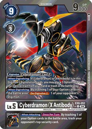 Cyberdramon (X Antibody) (Limited Foil) (EX8-052) - Chain of Liberation Foil - Premium Digimon Single from Bandai - Just $8.20! Shop now at Game Crave Tournament Store