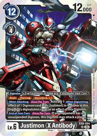 Justimon (X Antibody) (EX8-054) - Chain of Liberation Foil - Premium Digimon Single from Bandai - Just $0.93! Shop now at Game Crave Tournament Store