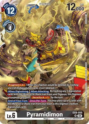Pyramidimon (EX8-055) - Chain of Liberation Foil - Premium Digimon Single from Bandai - Just $6.55! Shop now at Game Crave Tournament Store