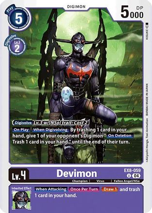 Devimon (EX8-059) - Chain of Liberation - Premium Digimon Single from Bandai - Just $0.25! Shop now at Game Crave Tournament Store