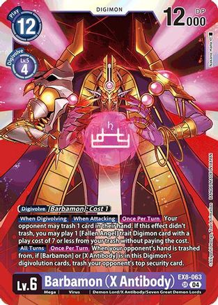 Barbamon (X Antibody) (EX8-063) - Chain of Liberation Foil - Premium Digimon Single from Bandai - Just $0.25! Shop now at Game Crave Tournament Store