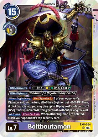 Boltboutamon (EX8-064) - Chain of Liberation Foil - Premium Digimon Single from Bandai - Just $0.75! Shop now at Game Crave Tournament Store