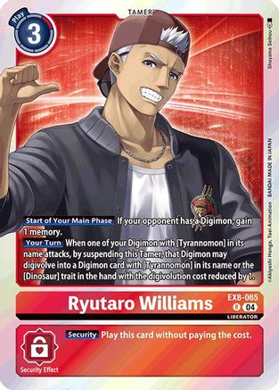 Ryutaro Williams (EX8-065) - Chain of Liberation Foil - Premium Digimon Single from Bandai - Just $0.25! Shop now at Game Crave Tournament Store