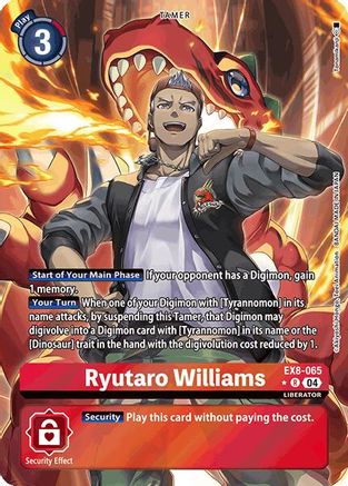 Ryutaro Williams (Alternate Art) (EX8-065) - Chain of Liberation Foil - Premium Digimon Single from Bandai - Just $7.39! Shop now at Game Crave Tournament Store
